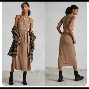 Anthropologie - NWT Shirtdress Wrap Maxi